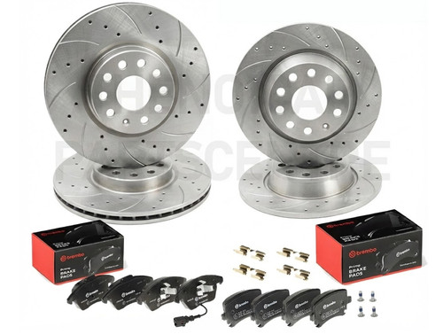 Front rear drilled brake - front,