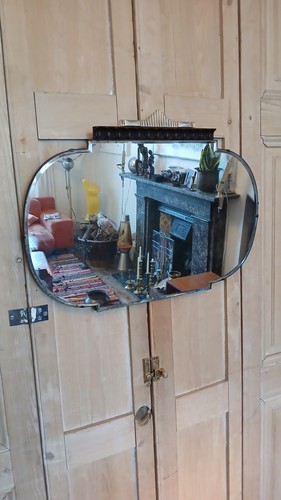 Vintage art deco bevelled edge - art,