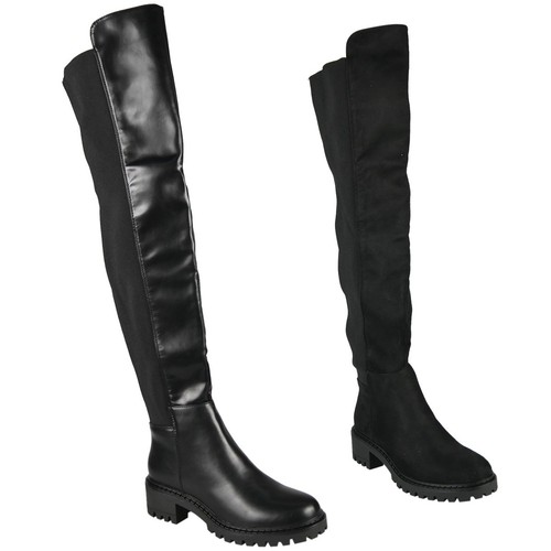 Over knee boots thigh stretchy - thigh,
