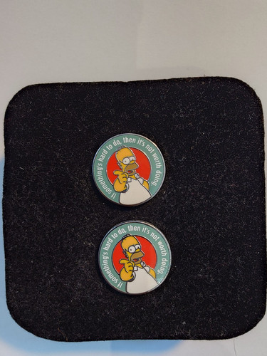 New homer simpsons cufflinks - homer,