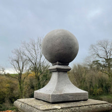 Pair of XL Stone Ball Finials