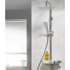 Triton Push Button Dual Head Thermostatic Bar Mixer Shower PBDIVCHR