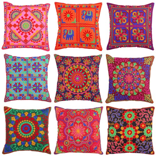 Indian cushion covers suzani - indian,