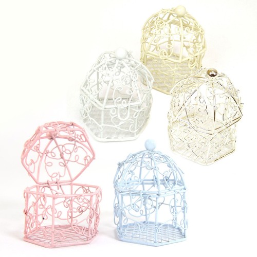 Mini swirly bird cage favours - swirly,