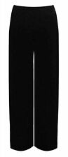 WOMEN'S VELVET VELOUR WIDE LEG LADIES PALAZZO PANTS UK SIZES 8-26