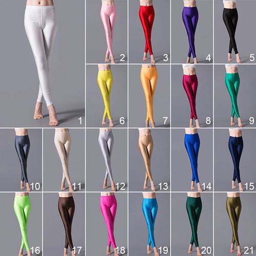 Glitter yoga leggings satin - glitter,