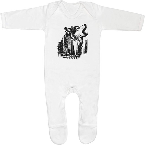 City wolf baby - 'city, sleepsuit