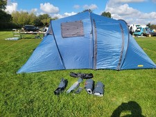 Halfords Vis A vis Xl  4 Man  Tent In Excellent Condition. 2 End To End Bedrooms