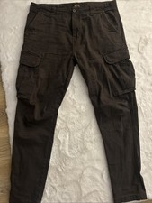 36L Dark Brown Cargo Trousers