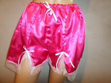 DEEP PINK  LACE TRIM FRENCH CAMI STYLE KNICKERS  30-46 WAIST