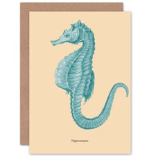 Sea Horse Hippocampus Blue