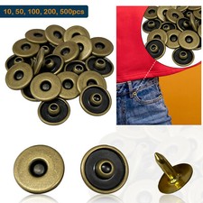Heavy Duty Buttons Snap Fasteners 15mm Metal Jeans Button for Jacket Coats Bags