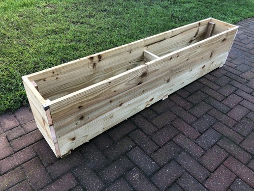 Wooden garden planter 2ft - planter,