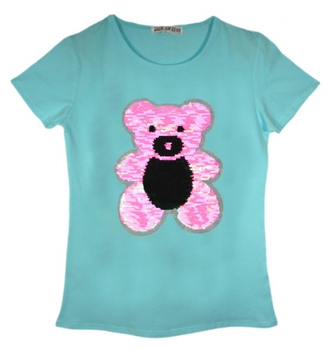 Girls cat shirt teddy bear - t-shirt,