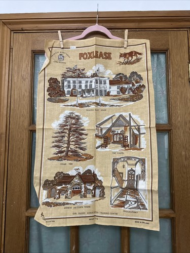 Girl guides foxlease tea towel - foxlease,