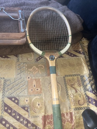 Vintage college wooden tennis - college,
