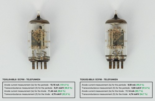 Matched pair telefunken - telefunken, ecf80