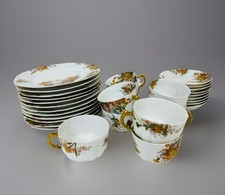 Haviland & Co. Limoges tea cups and saucers (10)