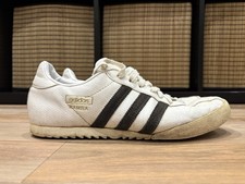 Men’s Rare Adidas Bamba Trainers White Leather - Size UK 9 AQ4491 2016