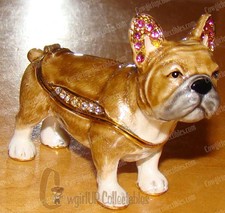 Enameled FRENCH BULLDOG Box