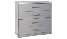 Normandy 4 Drawer Chest - Grey