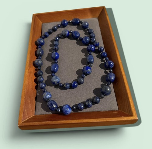 Genuine lapis lazuli beaded - lapis,
