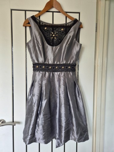 Silver metallic dress with