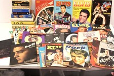 ELVIS PRESLEY Large Vintage Collection Books & Magazines - H73