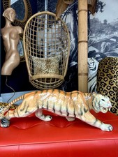 Mid Century 1950’s Large Melbaware Pottery Bengal Tiger 17”