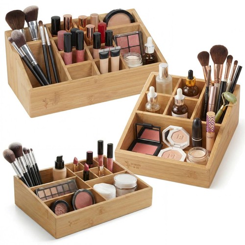 Bamboo wooden make cosmetic - bamboo, up