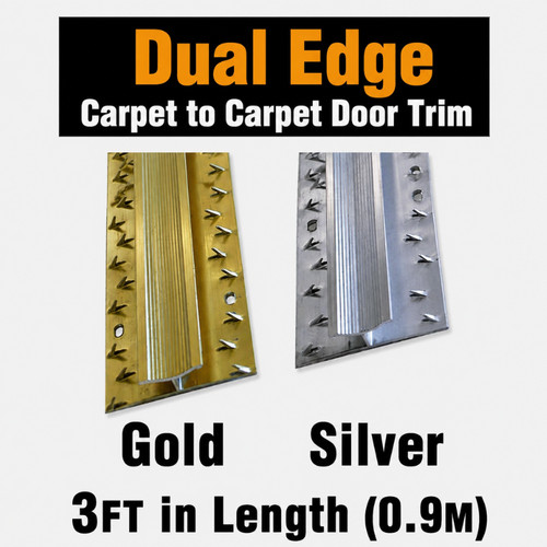 Dual edge carpet metal door - edge, metal,