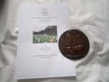 WW1 Memorial Plaque Death