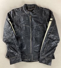 River Road Leather Biker Jacket Cafe Racer Jacket Buffalo Skin Ladies’ Size M