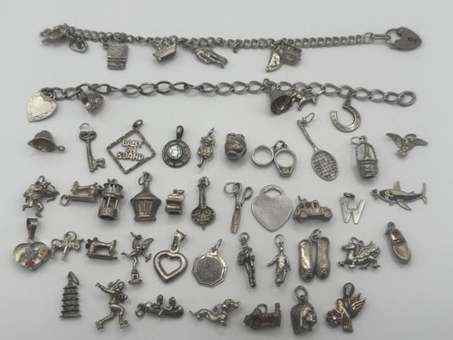 Sterling silver charm - silver,