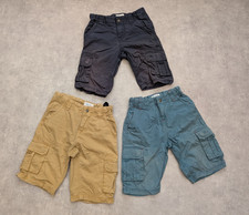 Fat Face Shorts Boys 10 - 11 Years Blue Cargo Kids Bermuda Sport Bundle of 3