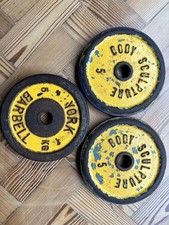 Weight Plates 2x 5kg, Vintage