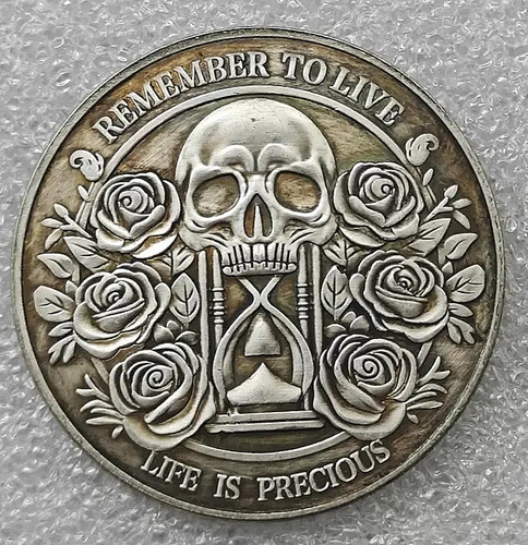 Momento mori coin skull - momento,
