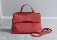 Furla Leather Handbag Coral Pink/red Brand New Rrp £350