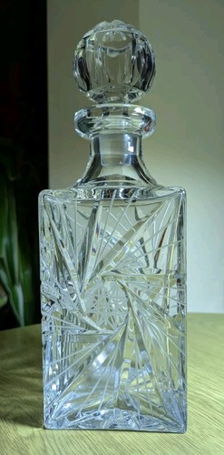 Crystal decanter pinwheel - decanter,