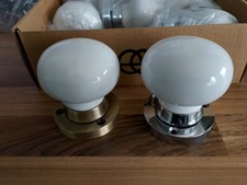 Ceramic Door Knob - White for