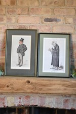 Framed Print Set of 2 Vanity Fair 'Men of the Day' Legal Lawyer Lounge (J