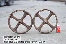 pair of iron wheels shepherd /