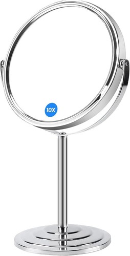 Magnifying makeup mirror with - makeup,