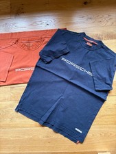 2 Genuine Porsche Apparel Short Sleeve T-Shirts M