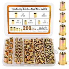 200PCS Metric Rivet Nut Kit M3