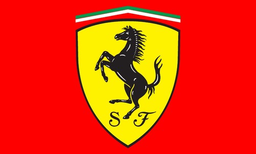 Ferrari flag red 150x90 italy - ferrari,