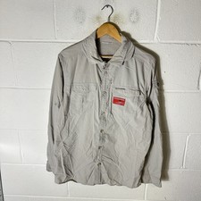 Craghoppers Shirt Mens Medium Grey Nosilife Vented Utility Pockets Hiking Safari