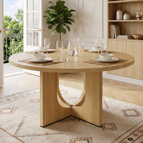 Round dining table 120cm - round,
