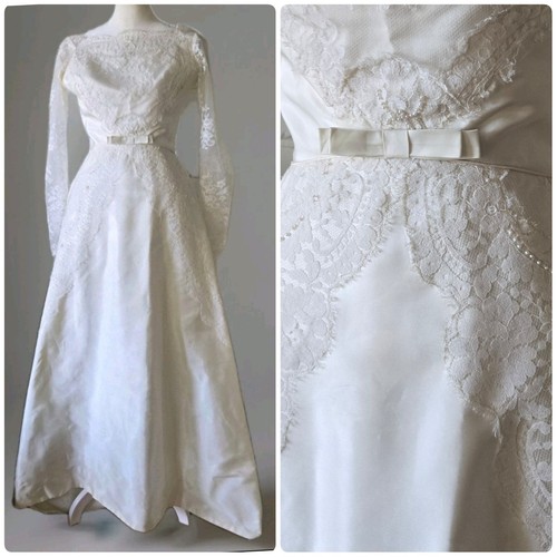 Vtg 50s 60s - lace, gown