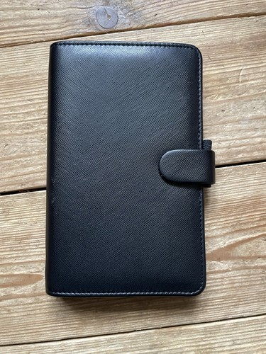Filofax black faux leather - filofax,